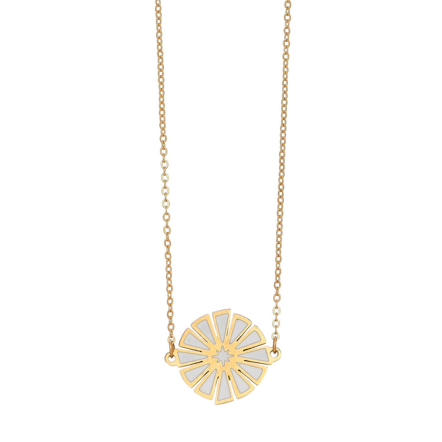 Ss Pie Pieces Nk- Gld/White