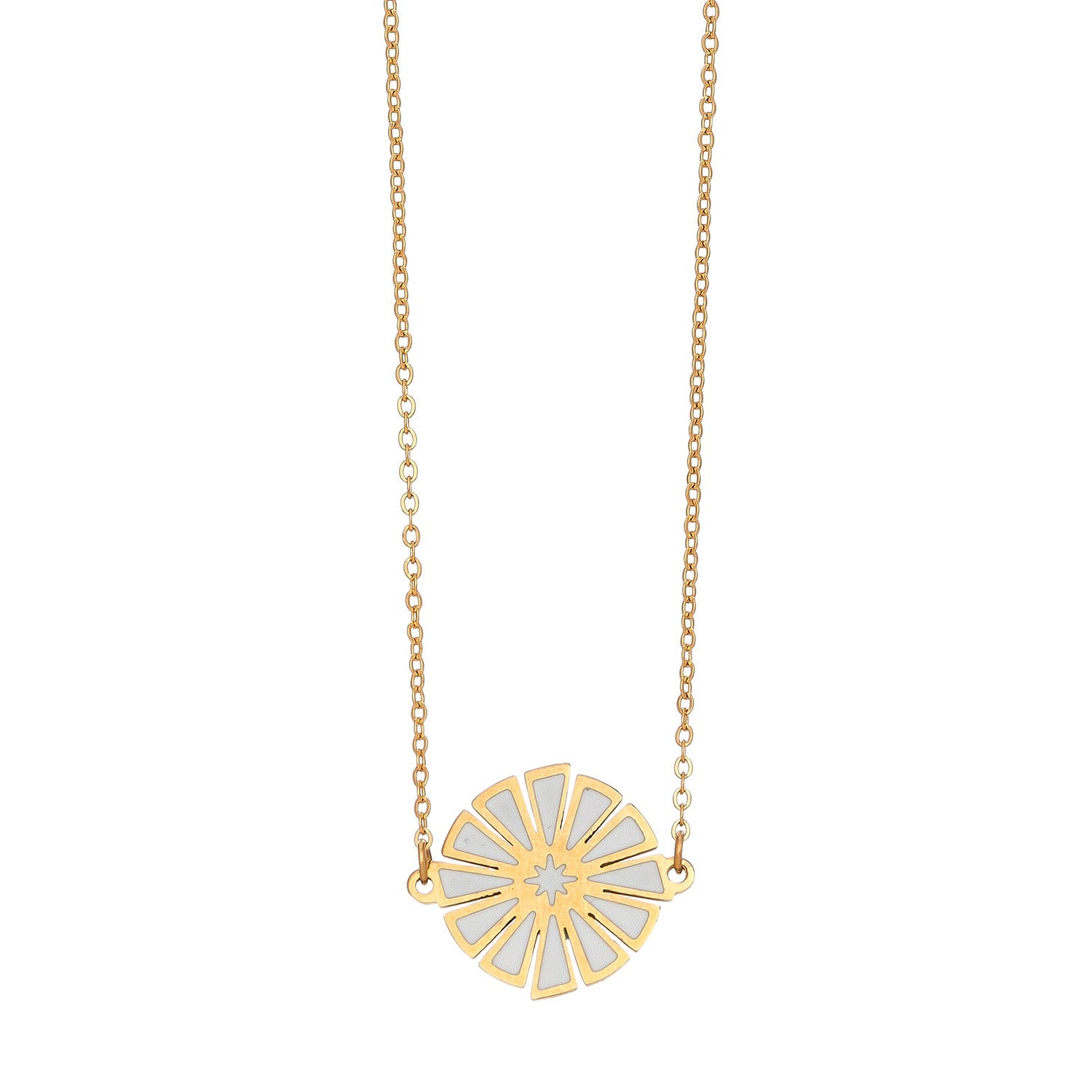 Ss Pie Pieces Nk- Gld/White