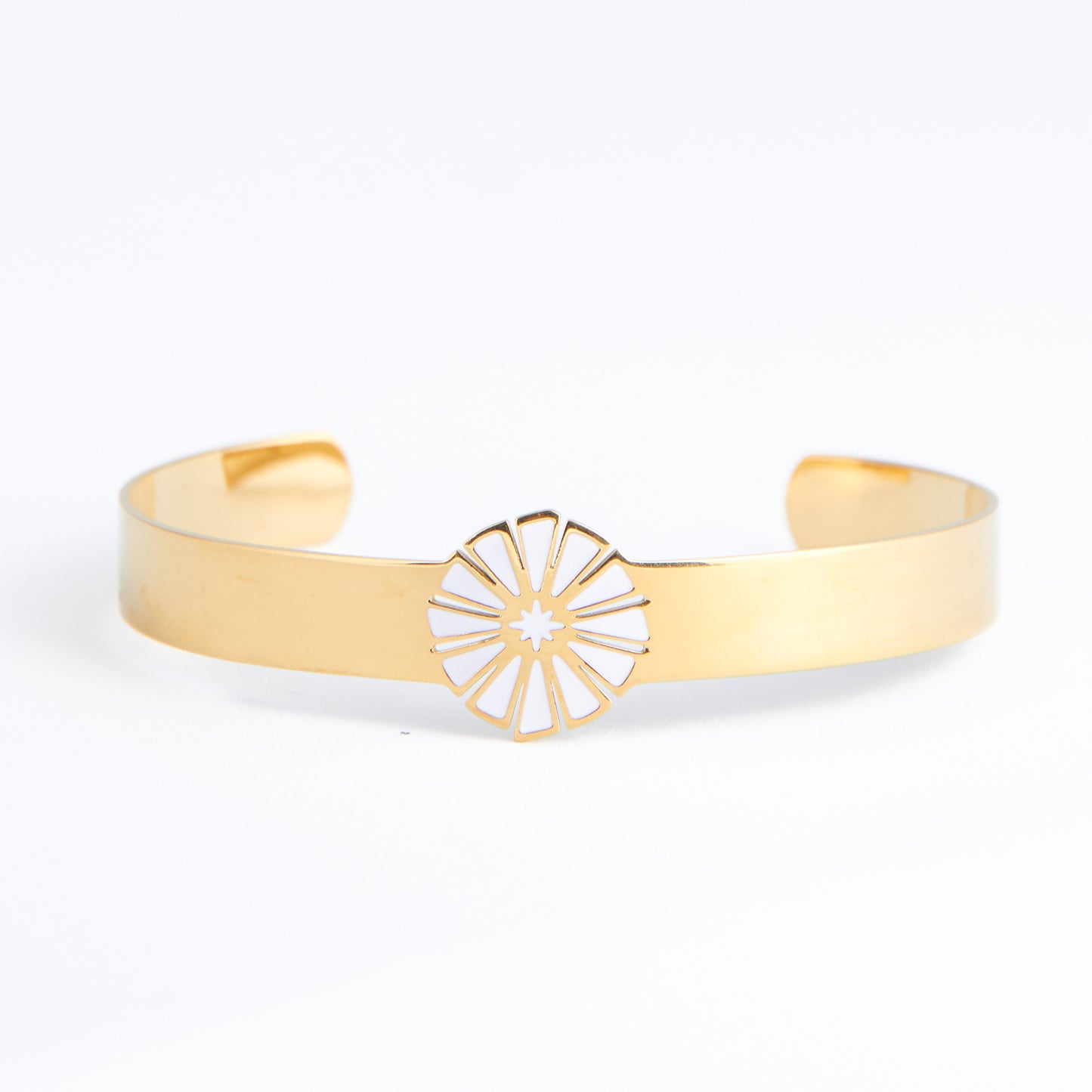 Ss Pie Pieces Br- Gld/White