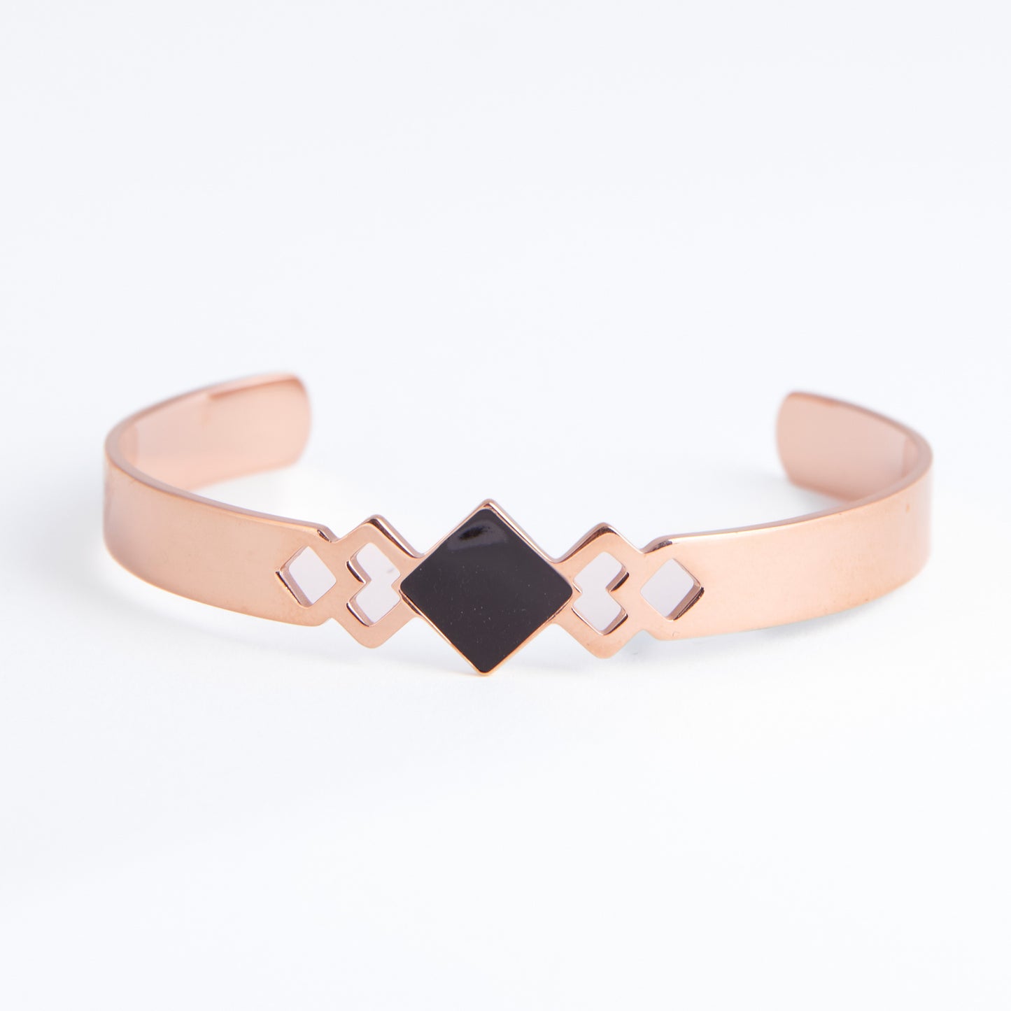 Ss Multi Diamond Br- Rose Gld/Blk