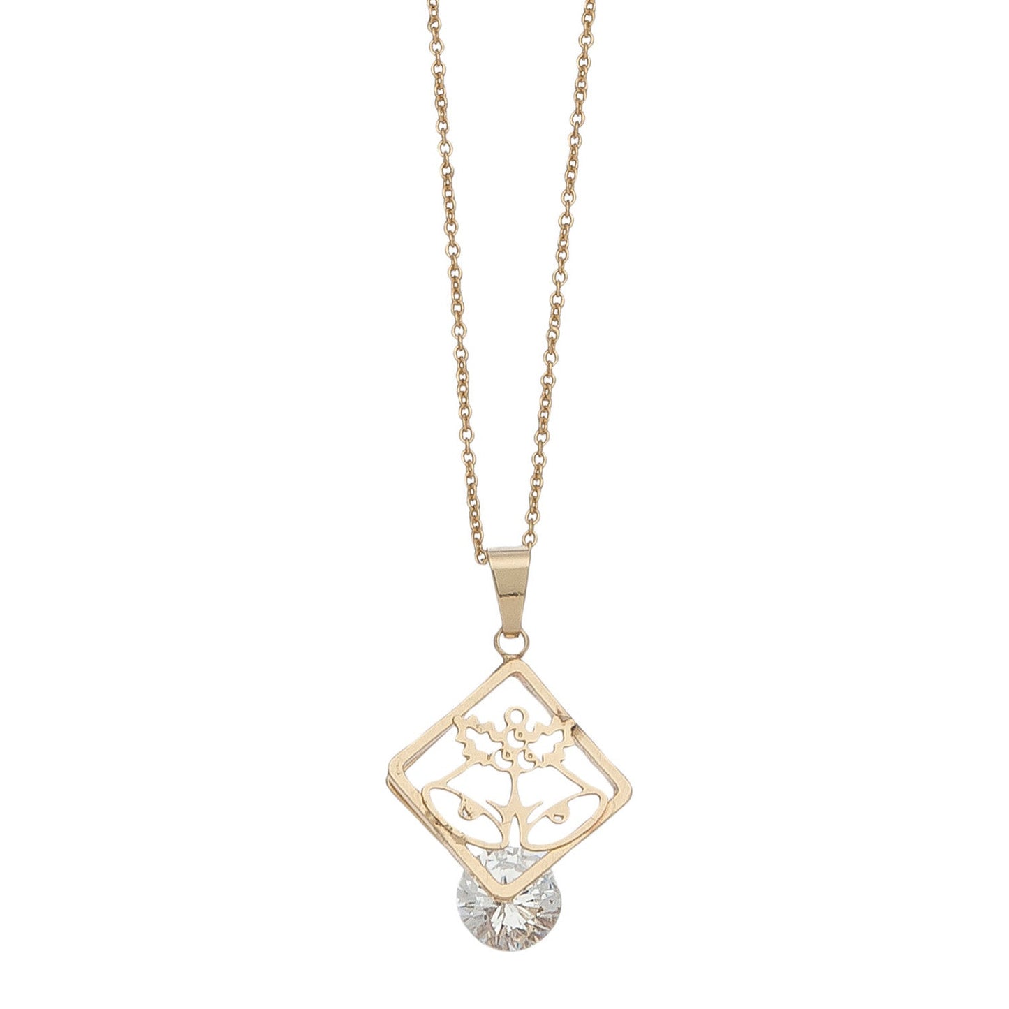 Holiday Cz Nk Bells-Gld