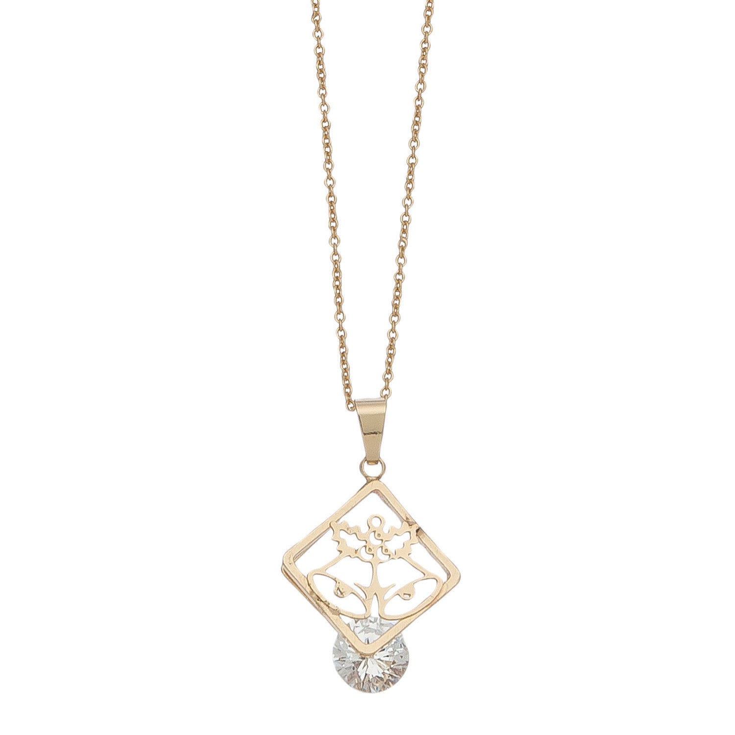 Holiday Cz Nk Bells-Gld