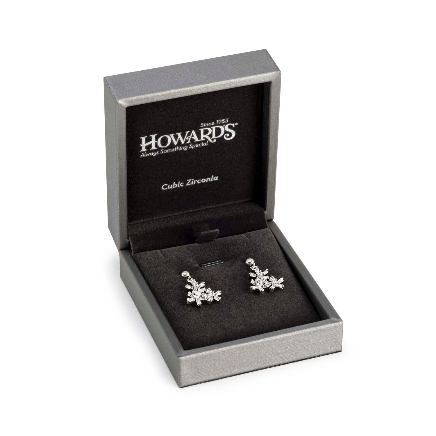 Tri Flower Cz Er Boxed