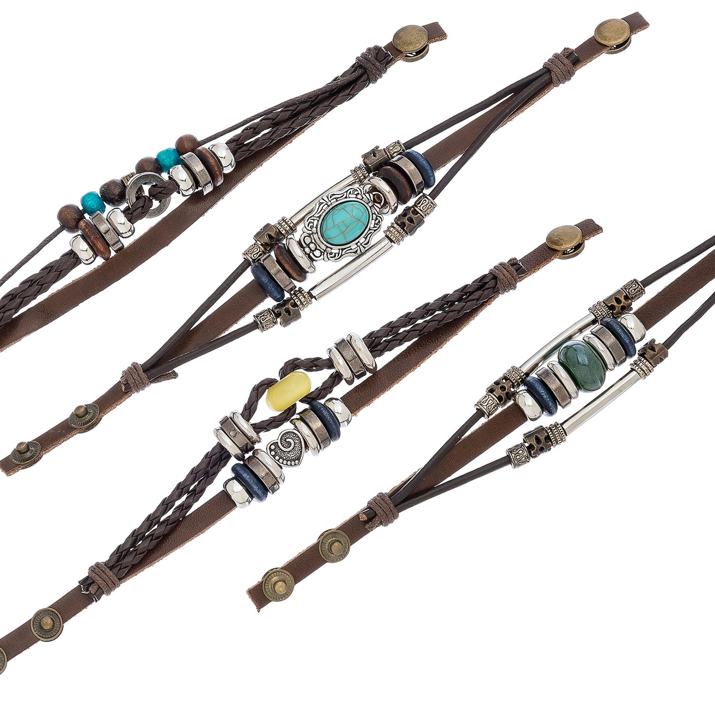 Multi Row Snap Bracelet, Open