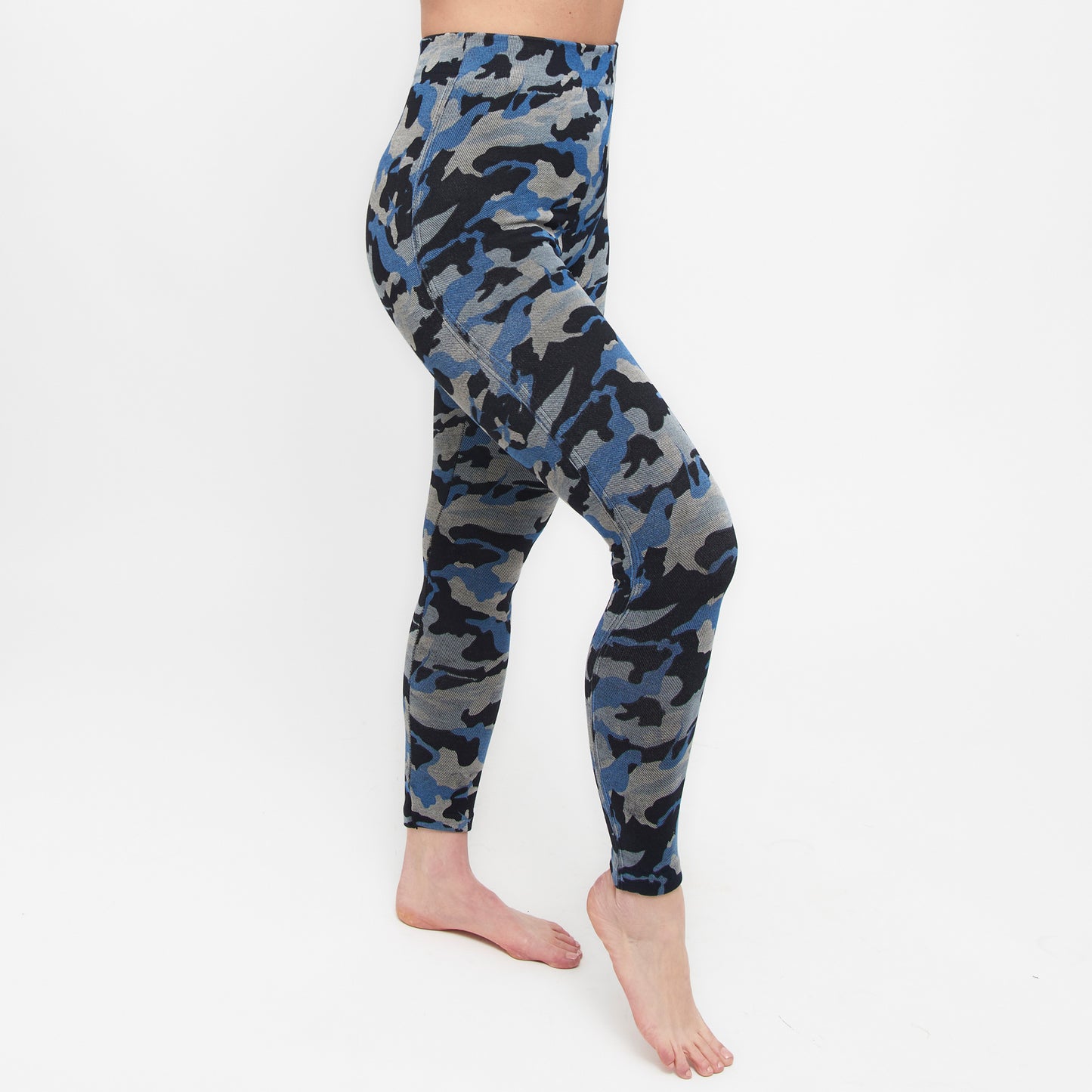 Navy Camouflage Leggings