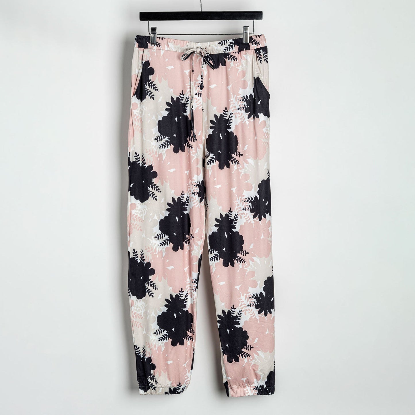 Blush Floral Two-Piece Hooded Loungewear Set