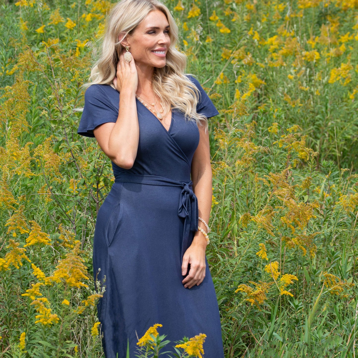 Savannah Maxi Wrap Dress