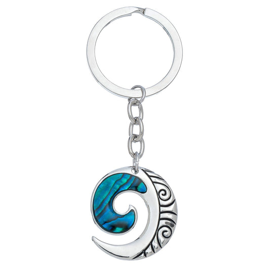 Abalone Swirl-Keychain