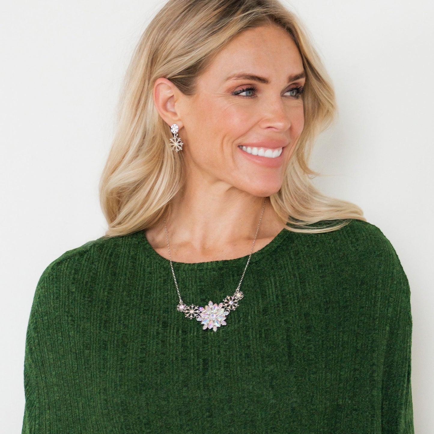 Lucia Snowflake Necklace & Earring Set