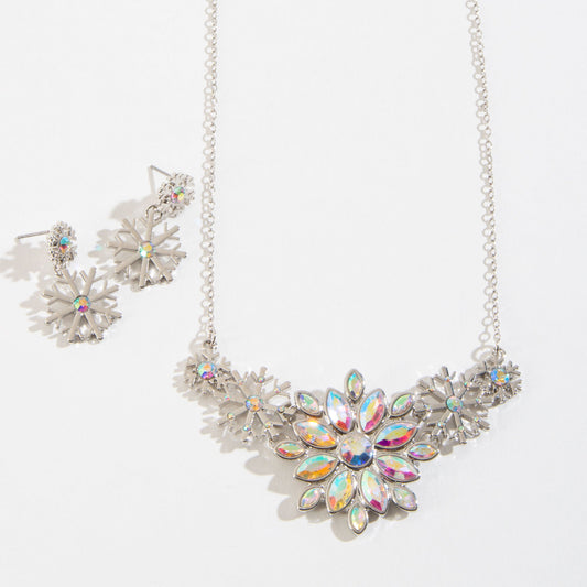 Lucia Snowflake Necklace & Earring Set