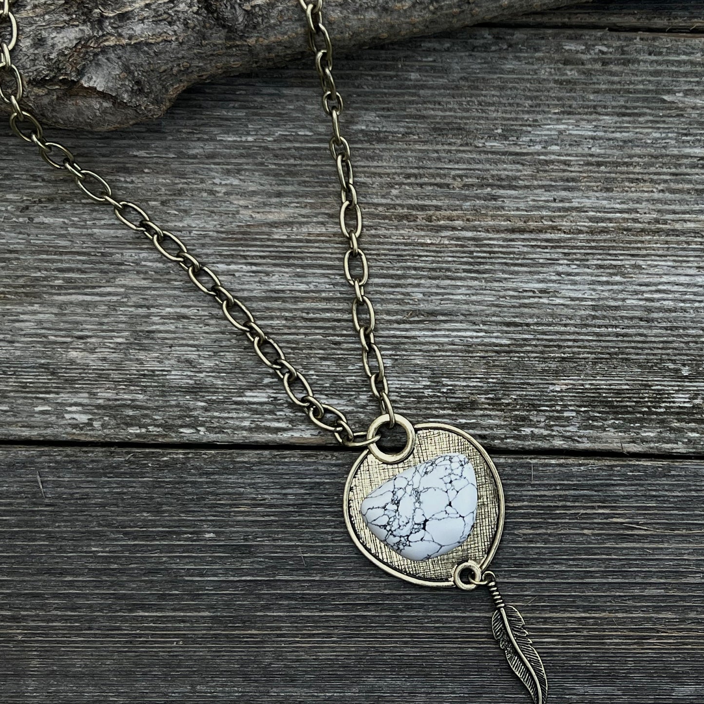 Belle Stone Pendant Necklace