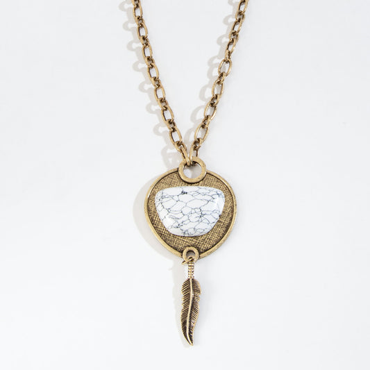 Belle Stone Pendant Necklace