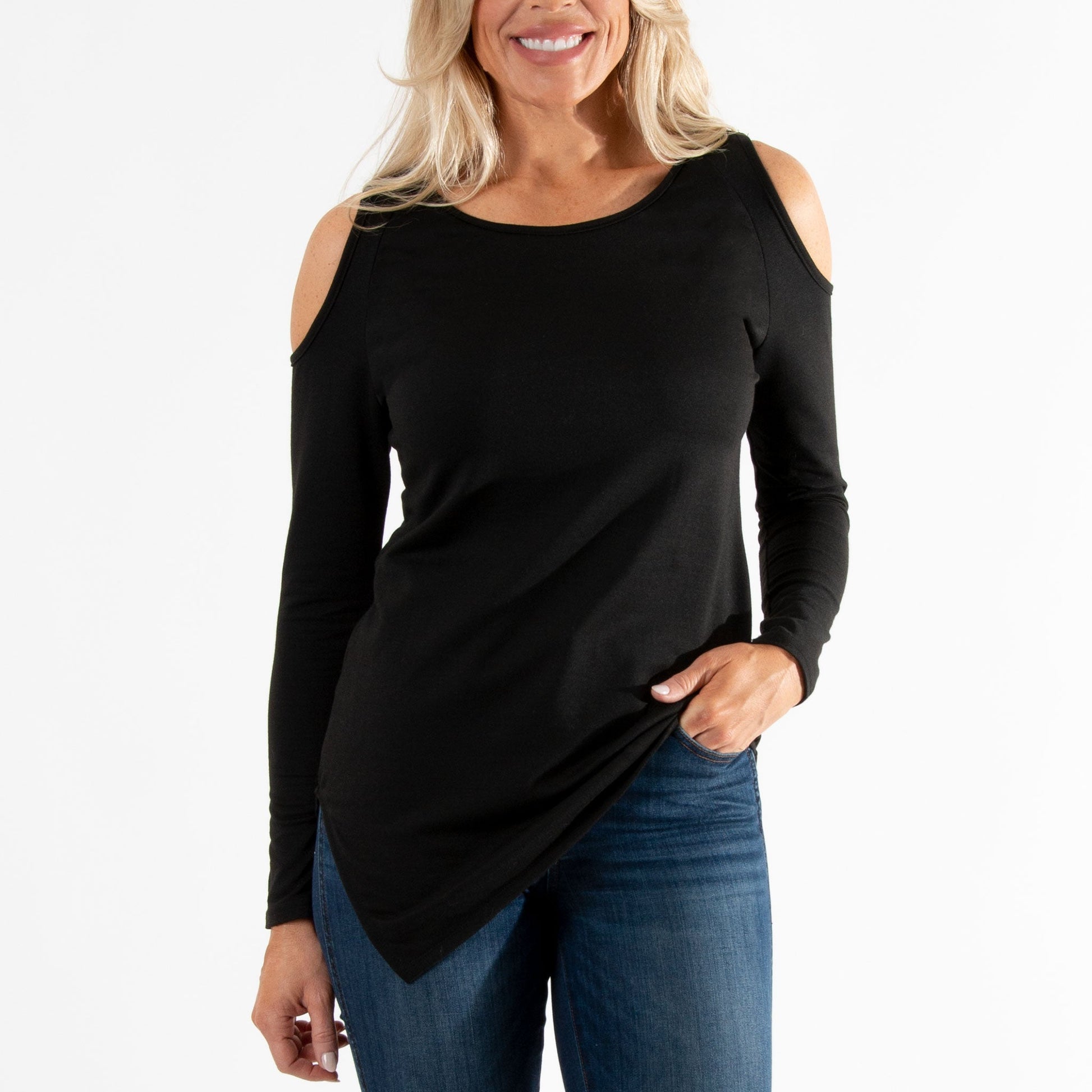 Olivia Cold Shoulder Top