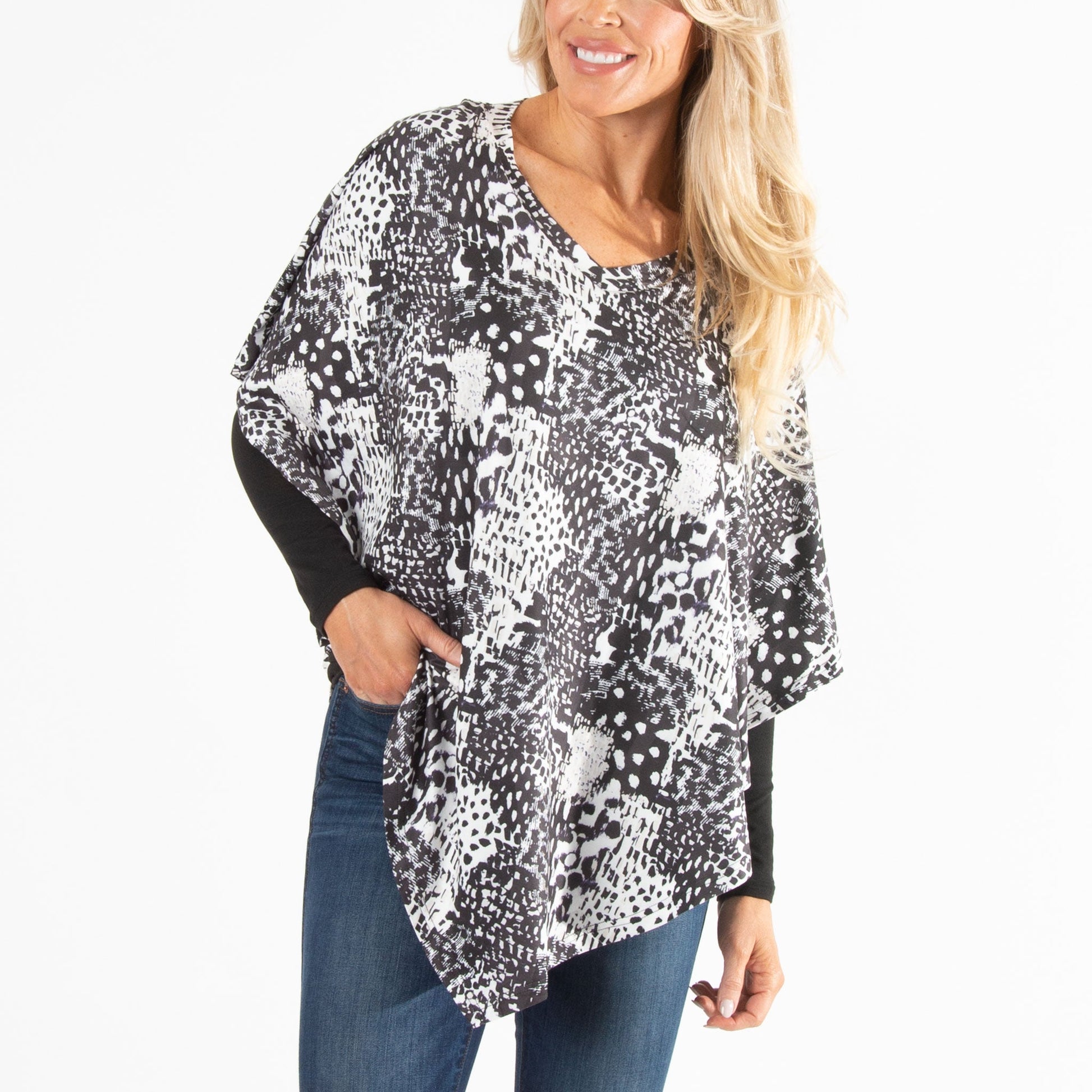 Addie Poncho Top