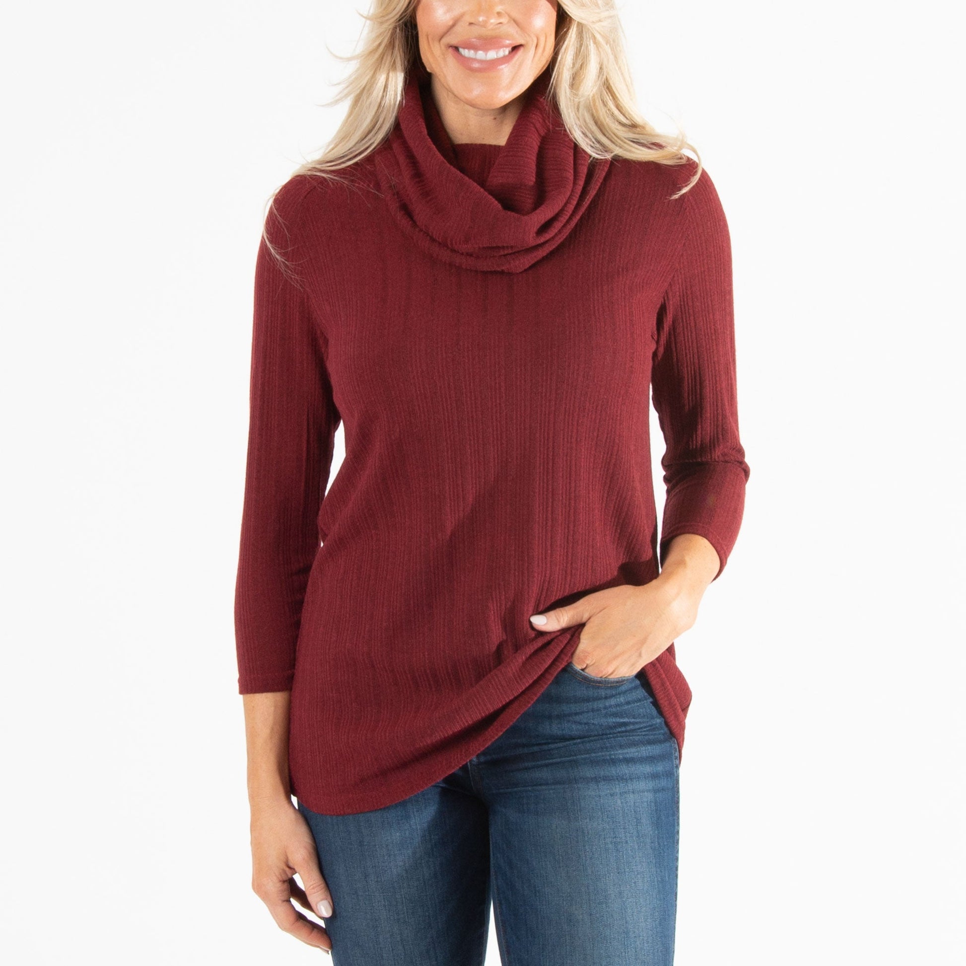 Lola Cowl Neck Swing Top