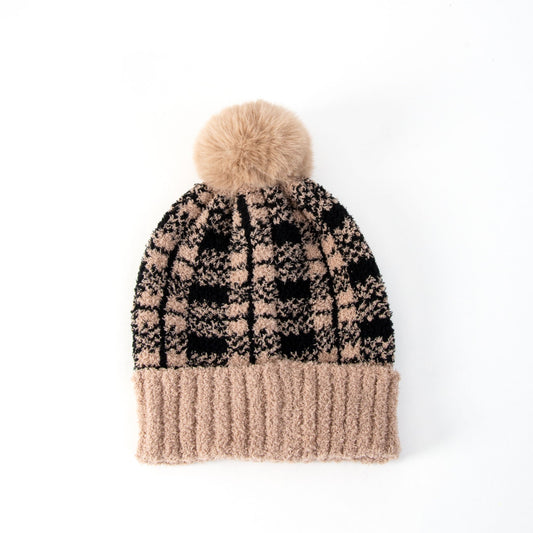 Wynter Plaid Knit Hat