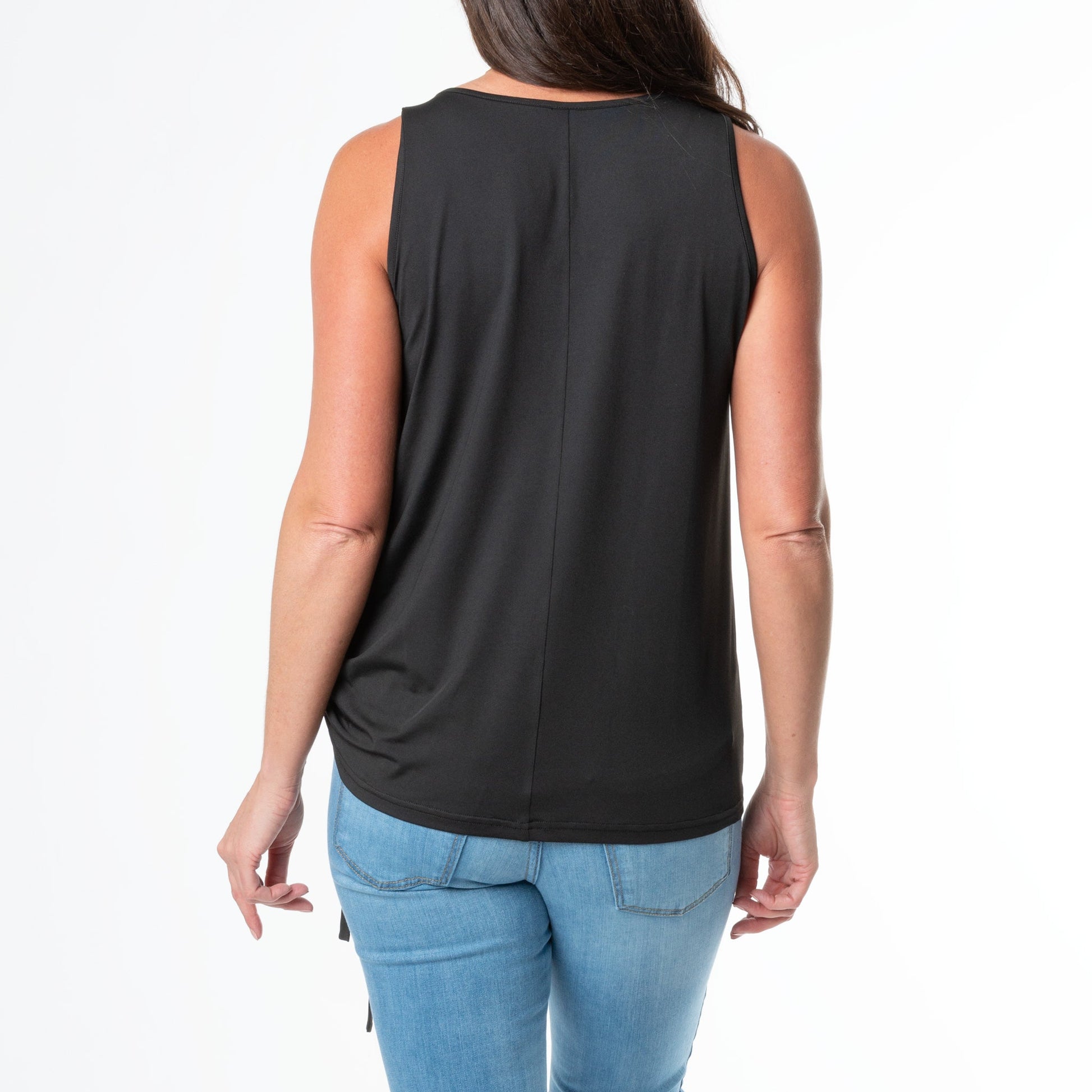 Elsie & Zoey Sunny Tie Hem Tank