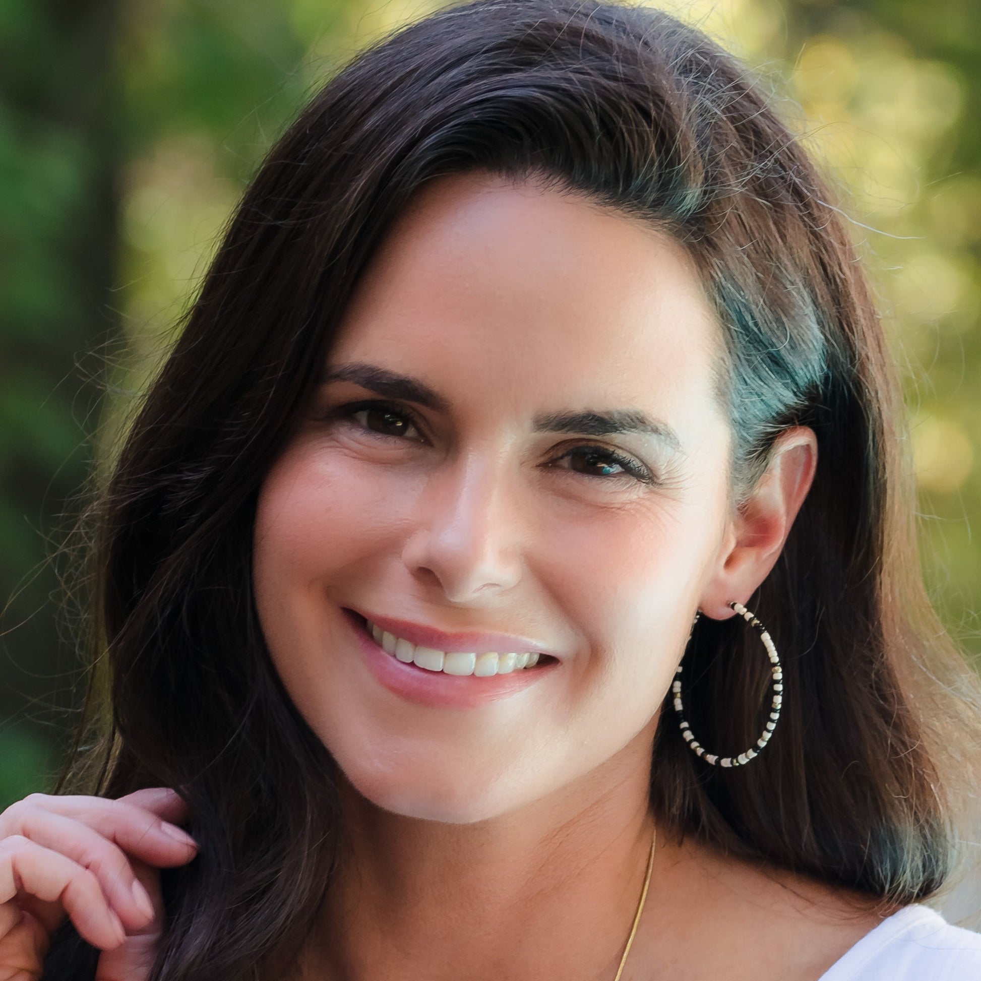 Elsie & Zoey Ashli Beaded Hoop Earrings