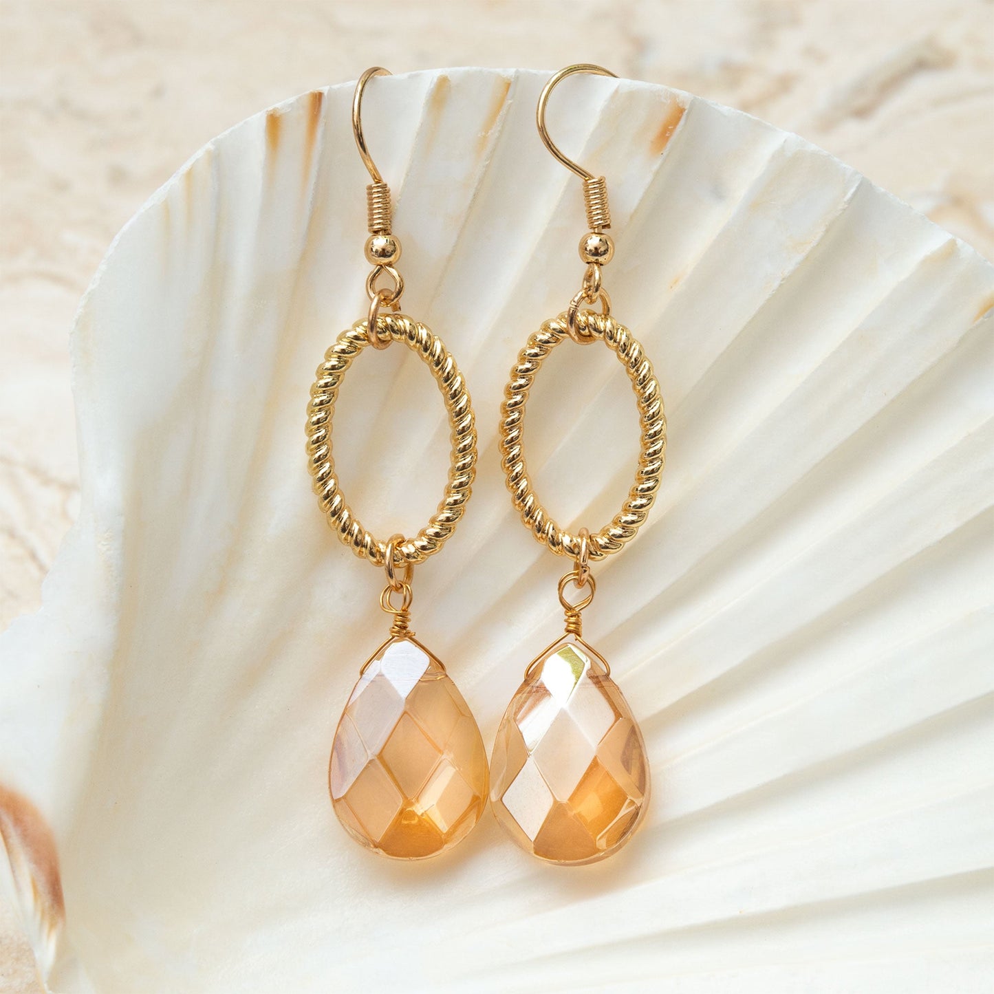 Elsie & Zoey Saba Teardrop Earrings