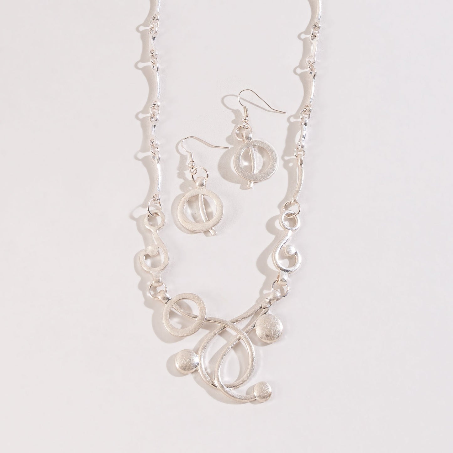 Samantha Geometric Necklace & Earring Set