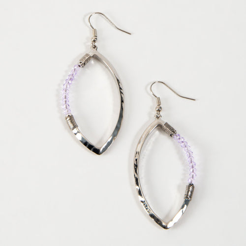 Haven Beaded Oval Earrings