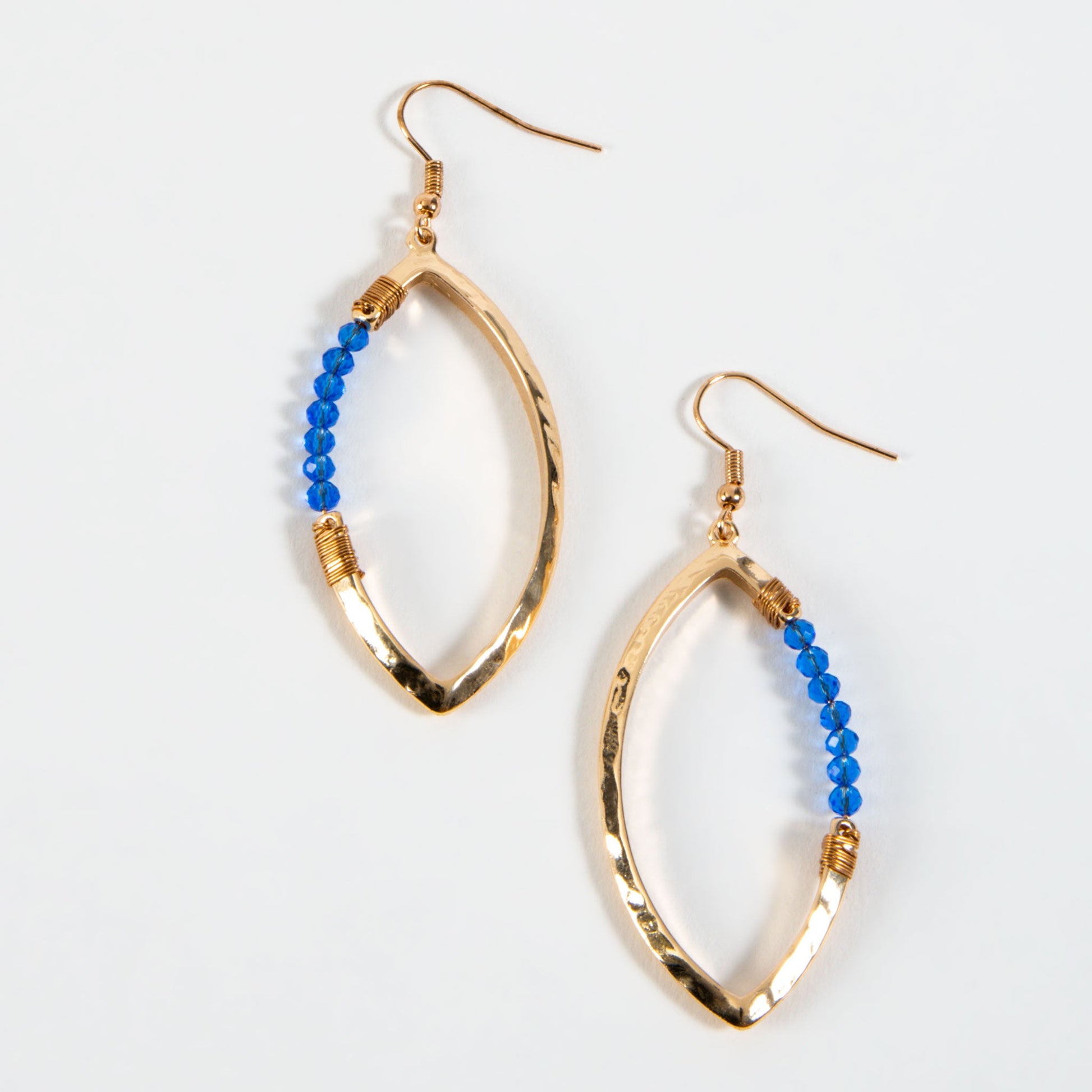 Haven Beaded Oval Earrings