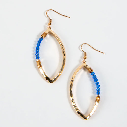 Haven Beaded Oval Earrings