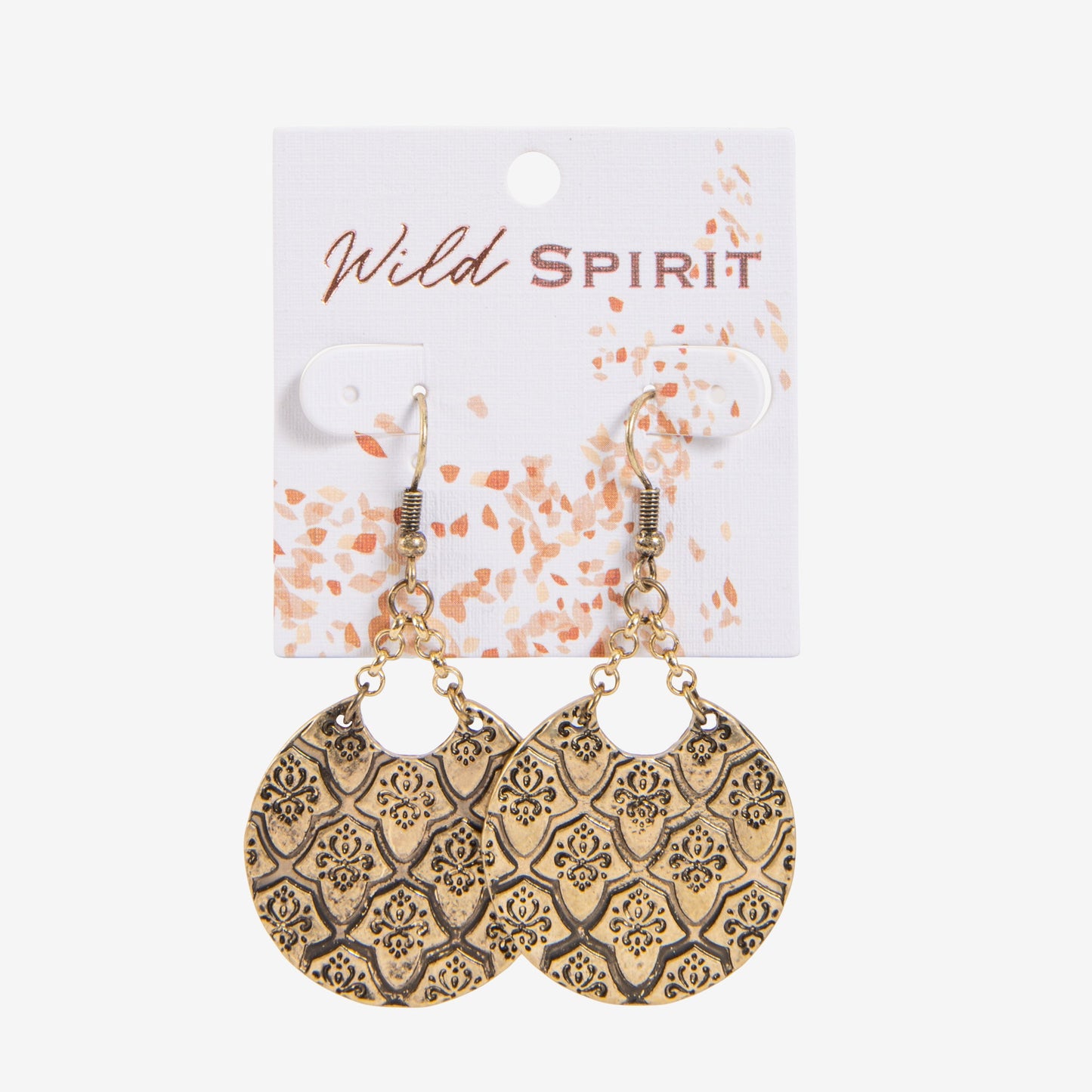 Wild Spirit Disc Drop Earrings
