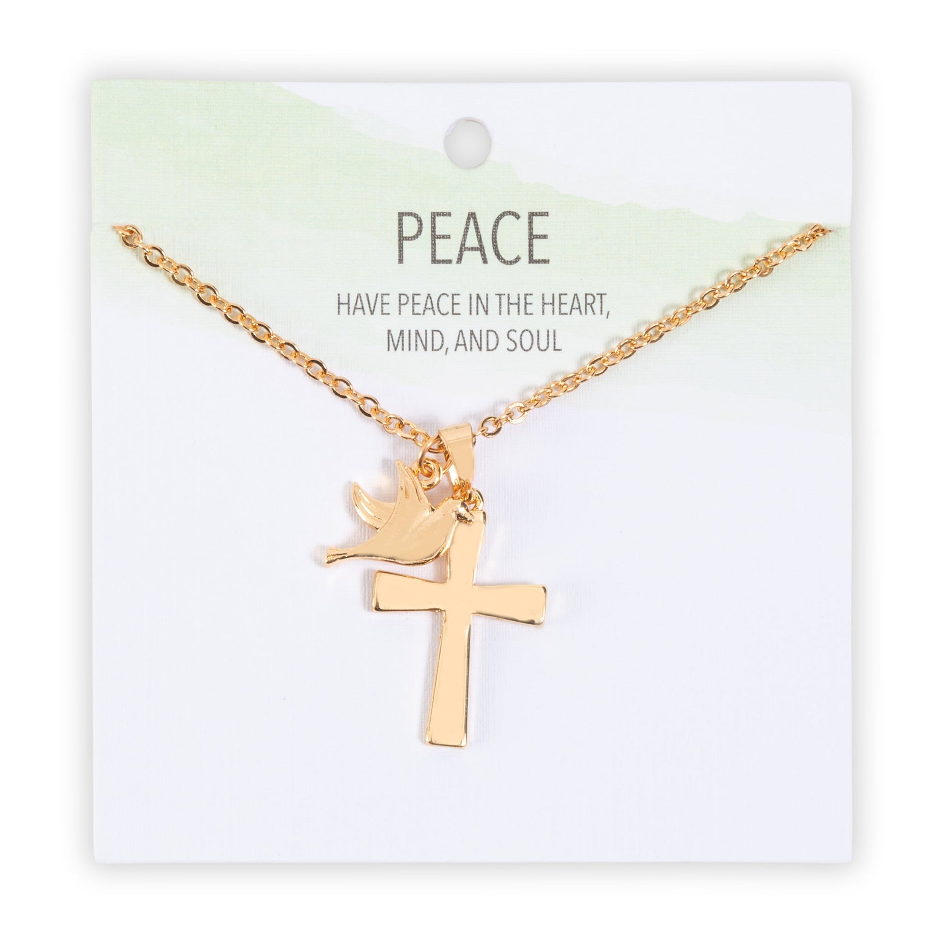 Carey Peace Pendant Necklace