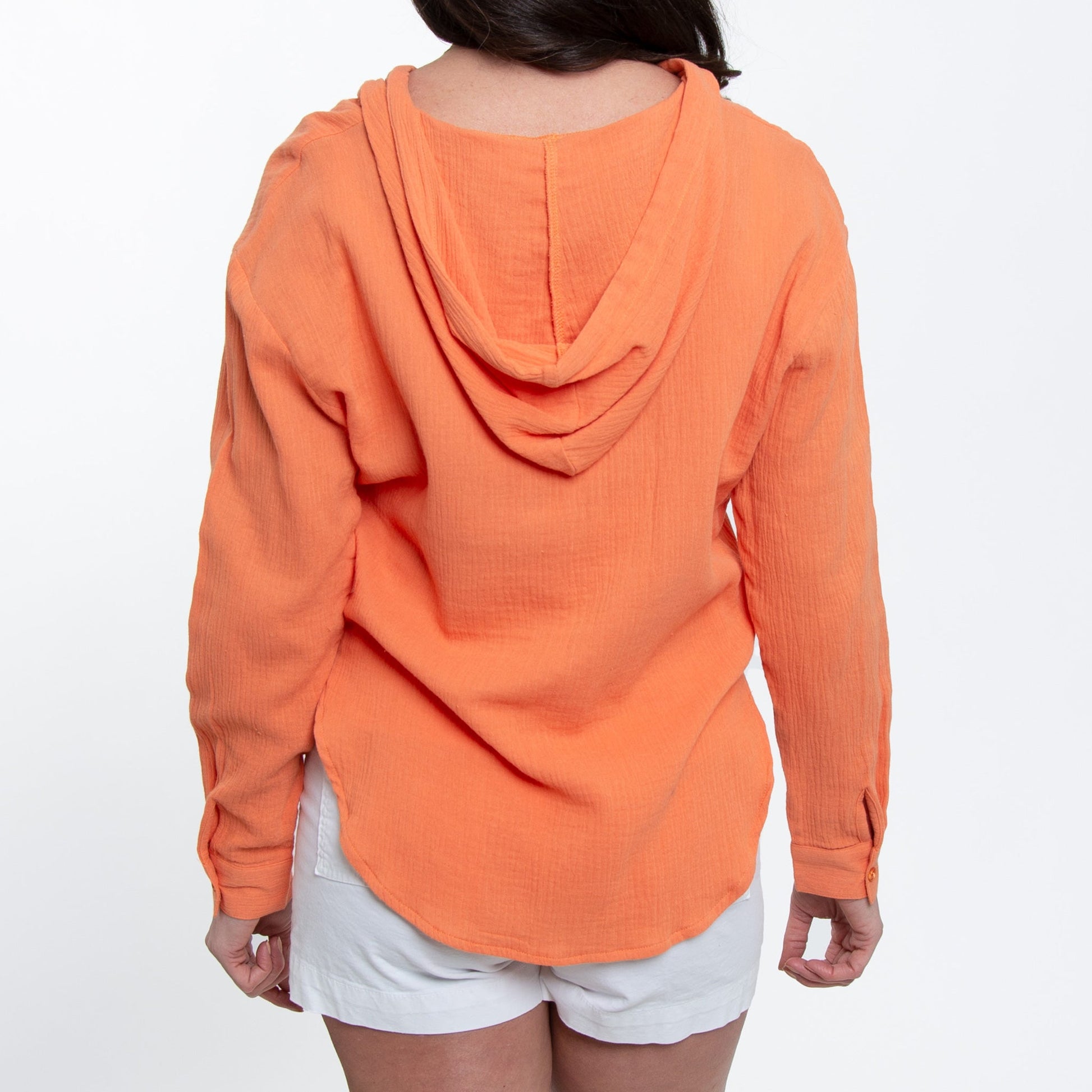 Elsie & Zoey  Women's Resortwear Monroe Gauze Hooded Pullover