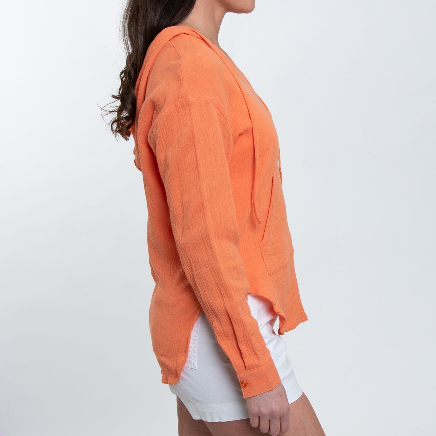 Elsie & Zoey Women's Resortwear Monroe Gauze Hooded Pullover