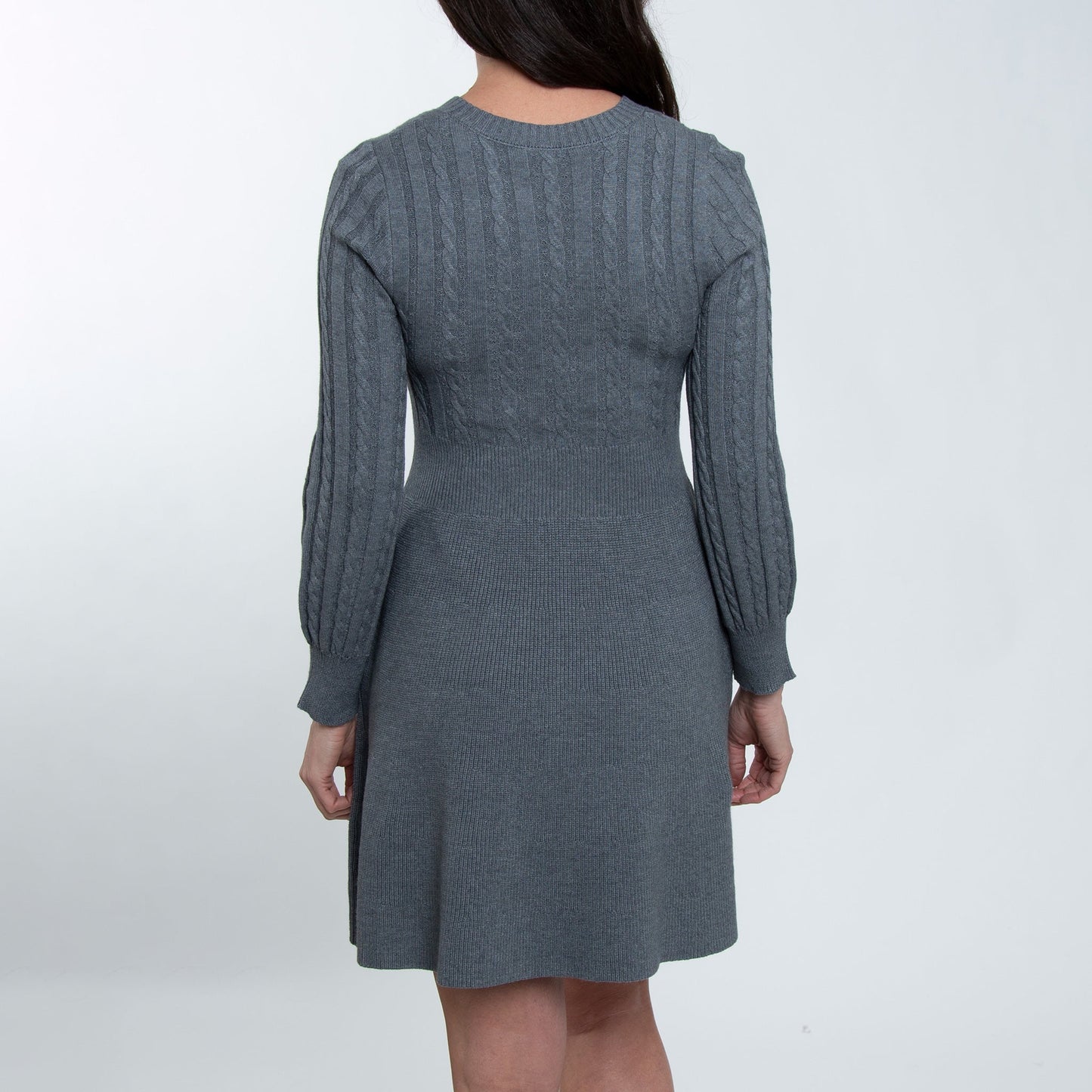 Elsie & Zoey Women's Sheena Cable Knit Sweater Dress