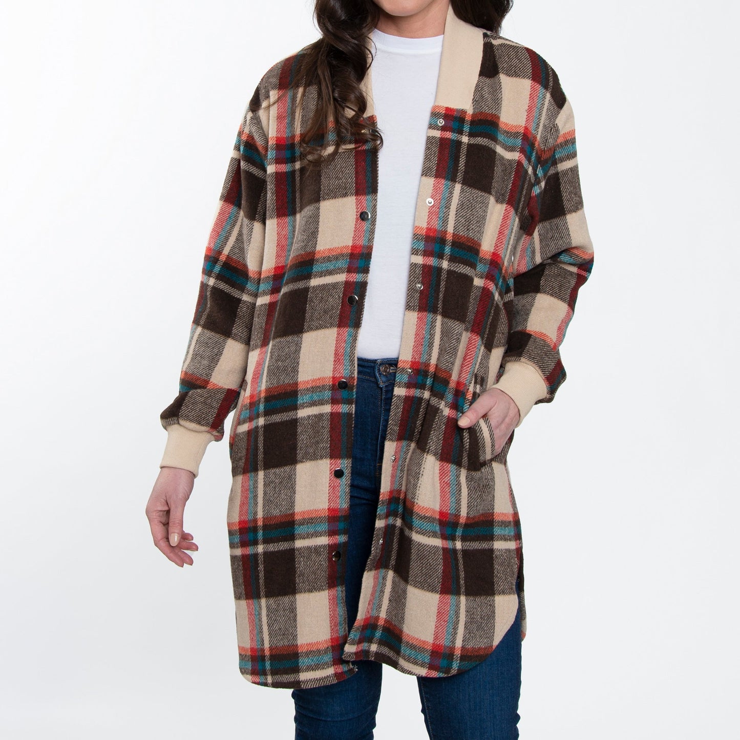Elsie & Zoey Women's Arlo Long Shacket