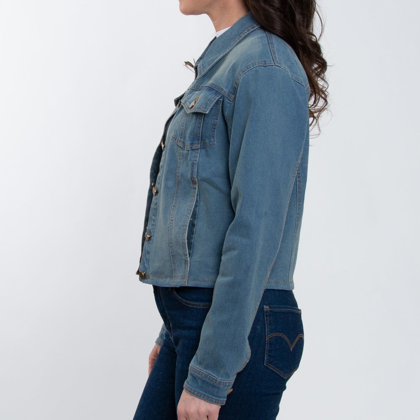 Elsie & Zoey  Women's Bowie Stretch Denim Jacket