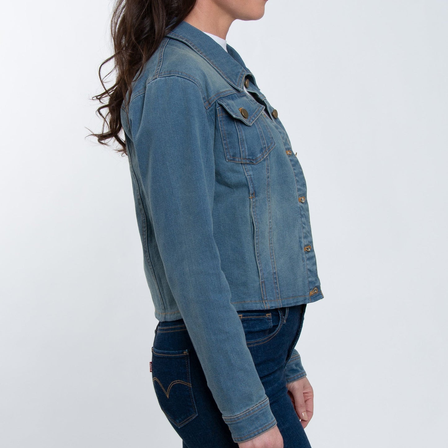Elsie & Zoey Women's Bowie Stretch Denim Jacket