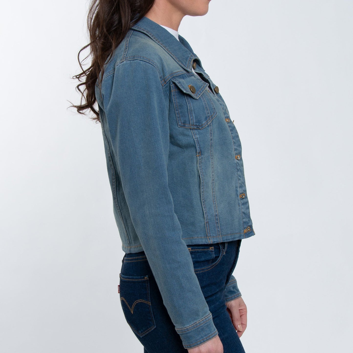 Elsie & Zoey  Women's Bowie Stretch Denim Jacket