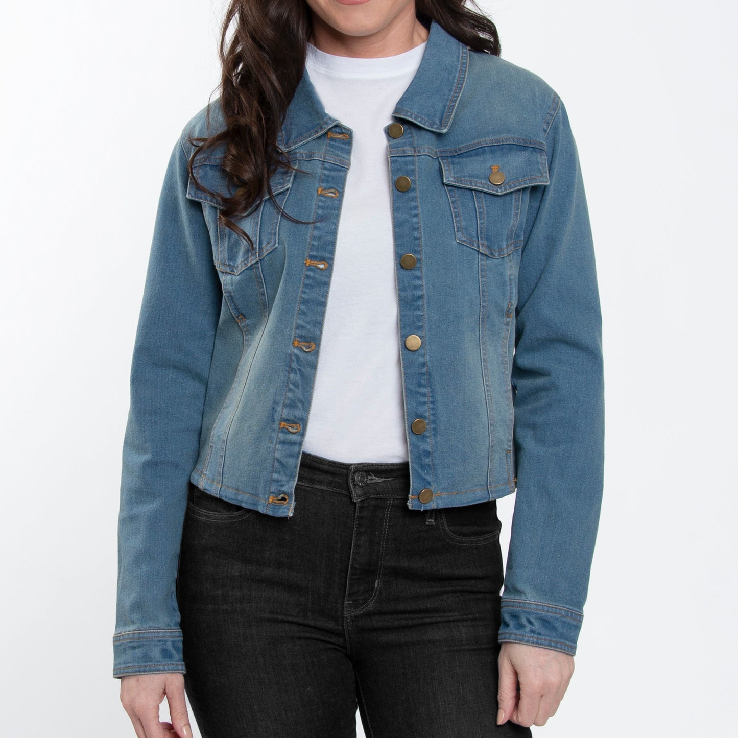 Elsie & Zoey  Women's Bowie Stretch Denim Jacket