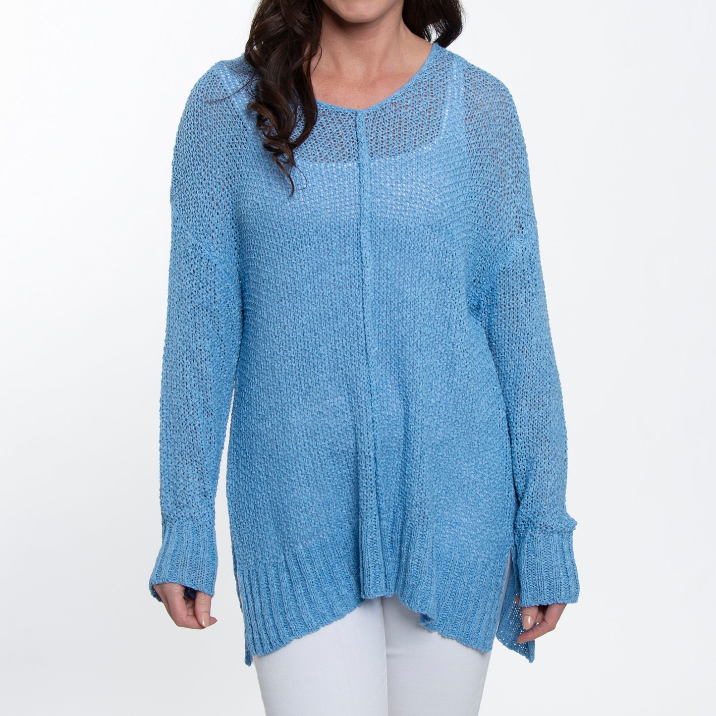 Ellery Crochet Dolman Sleeve Sweater