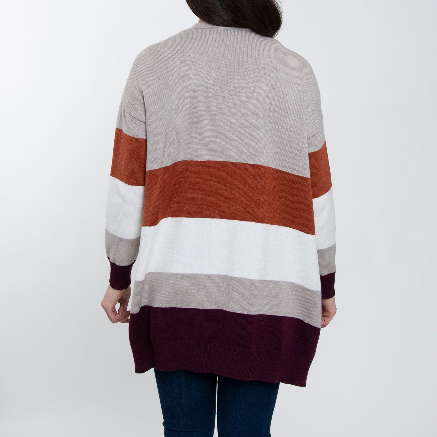 Elsie & Zoey Women's Jett Color Block Cardigan