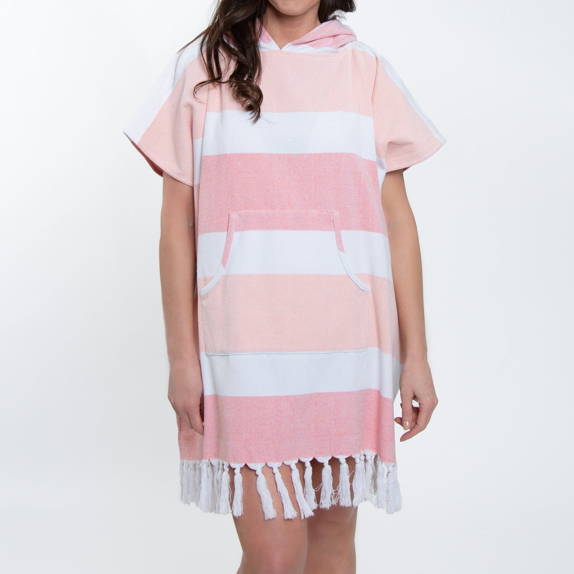Elsie & Zoey  Women's Resortwear Freya Hooded Terry Cloth Poncho
