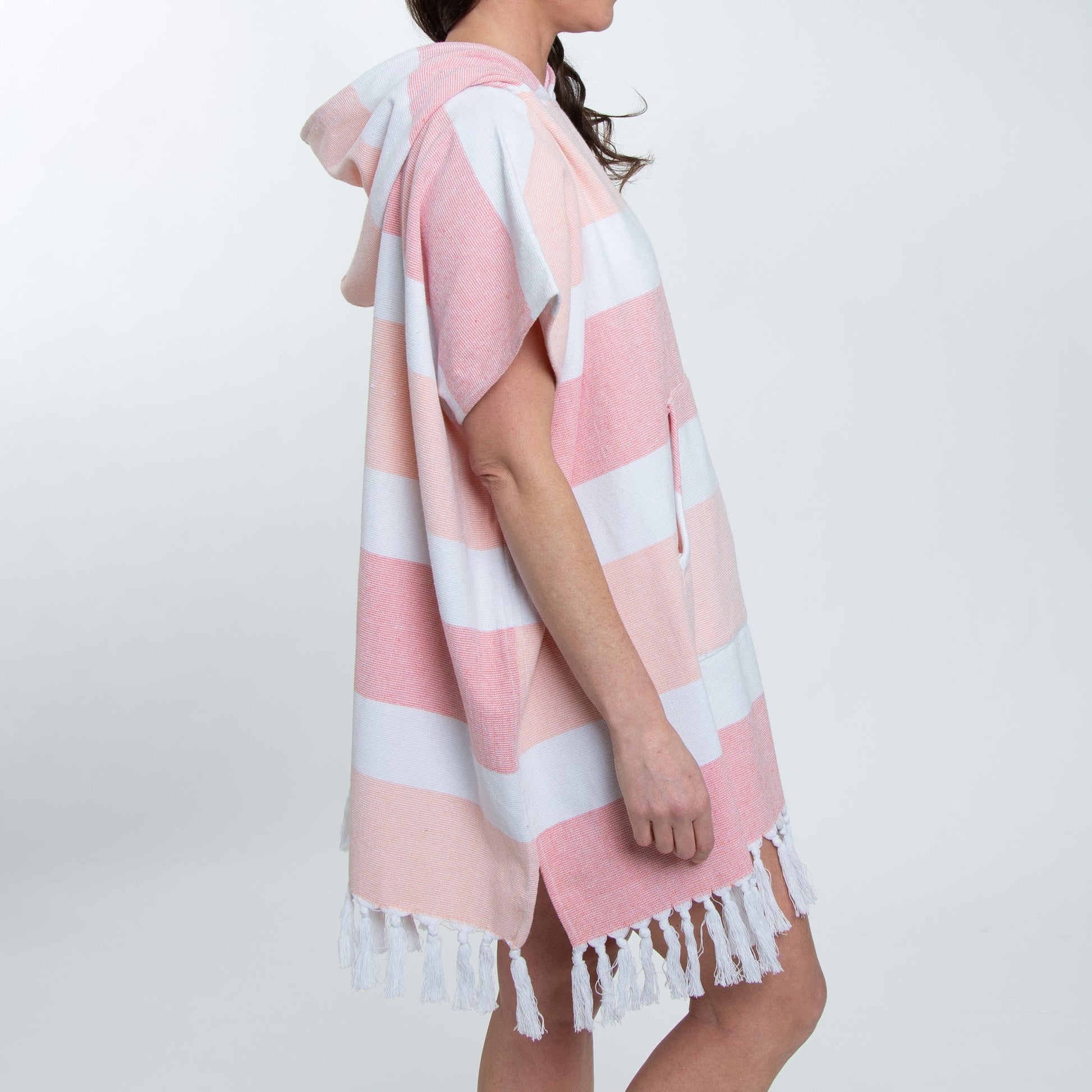Elsie & Zoey  Women's Resortwear Freya Hooded Terry Cloth Poncho