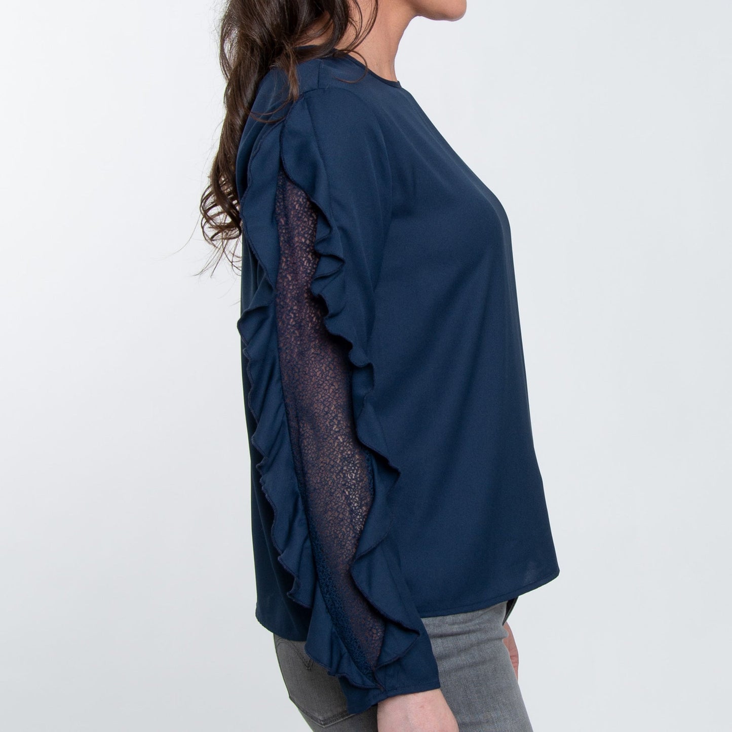 Elsie & Zoey Women's Beckett Ruffle Sleeve Blouse