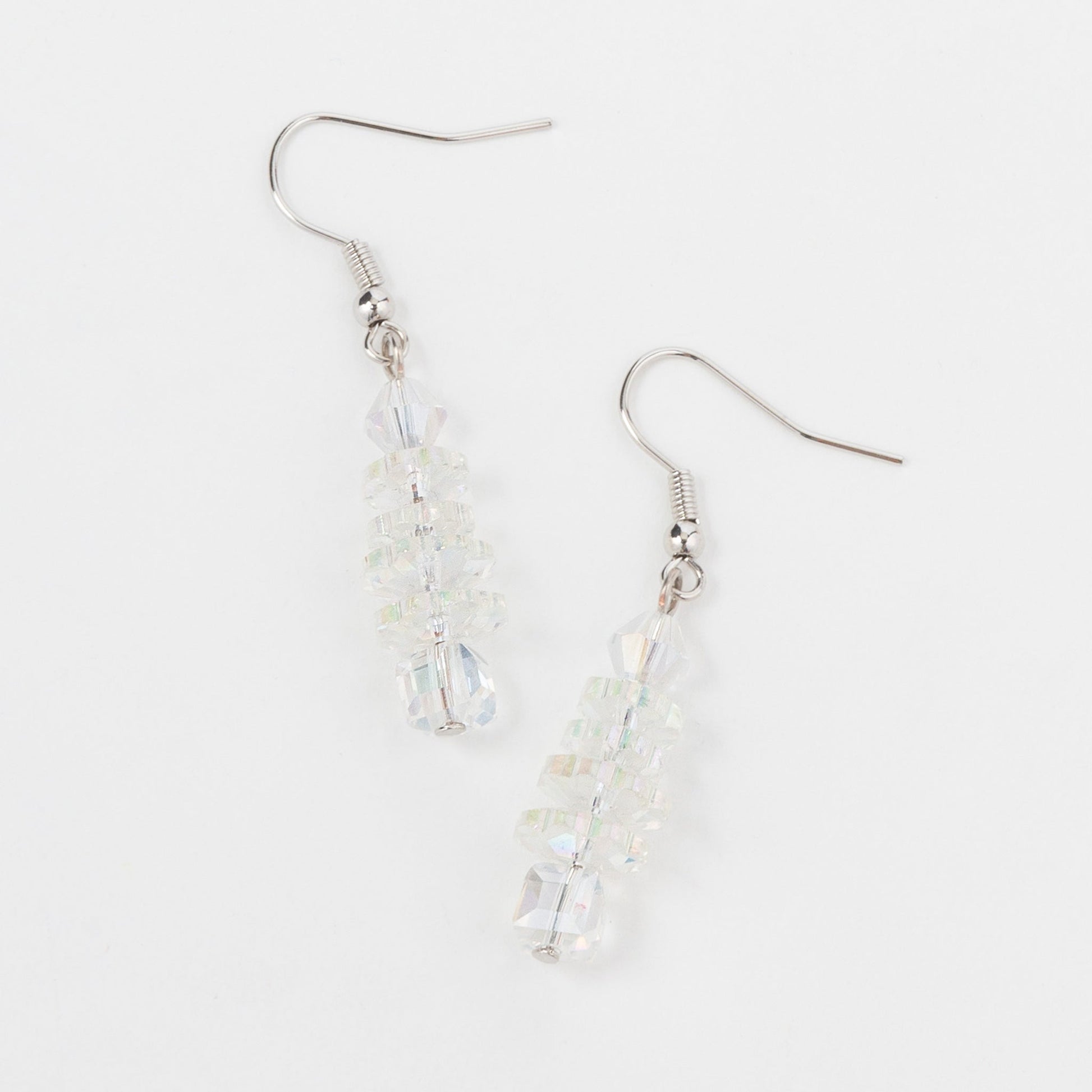 Holiday Beaded Christmas Tree Earrings