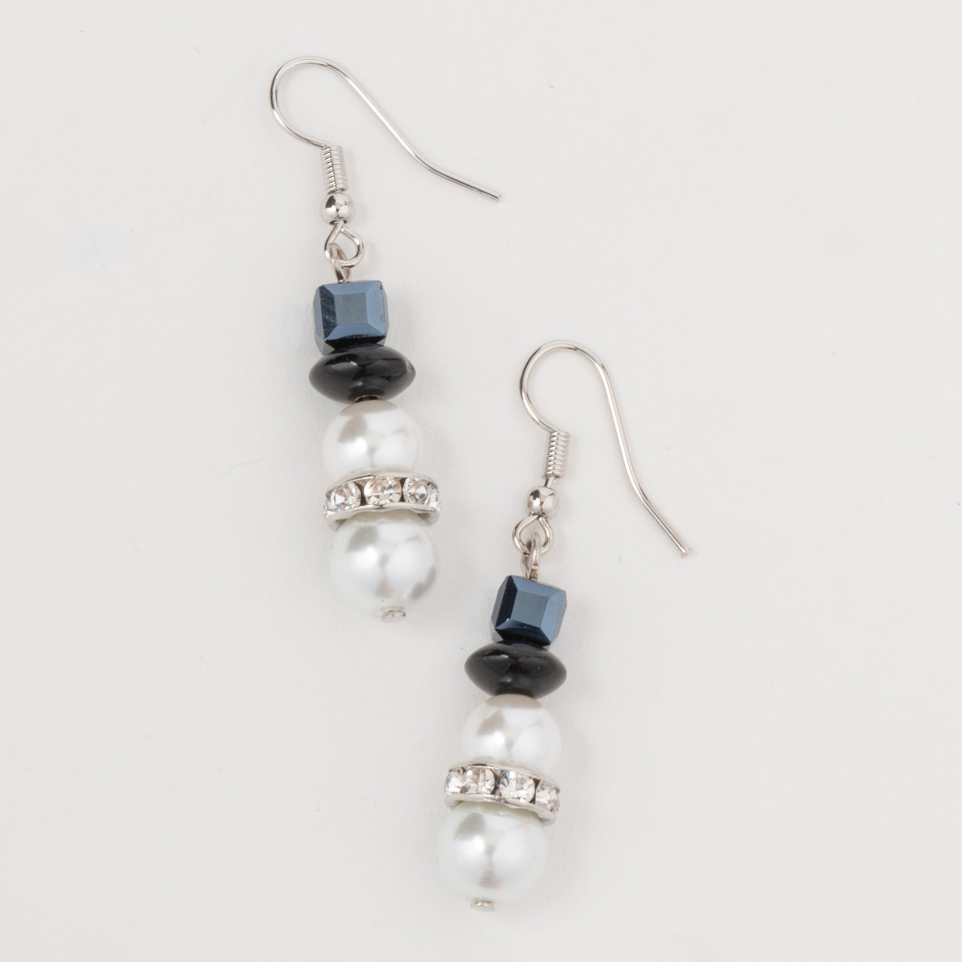 Holiday Pearl Snowman Earrings