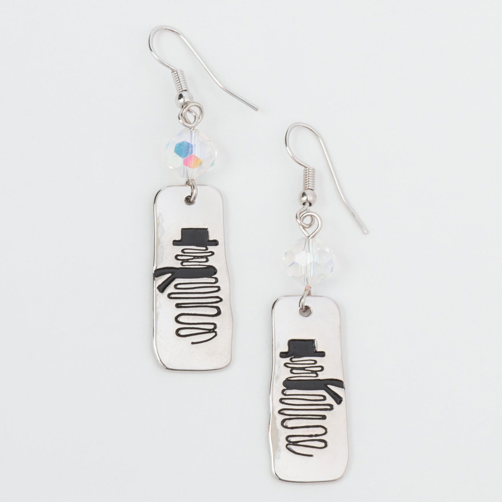 Holiday Snowman Earrings