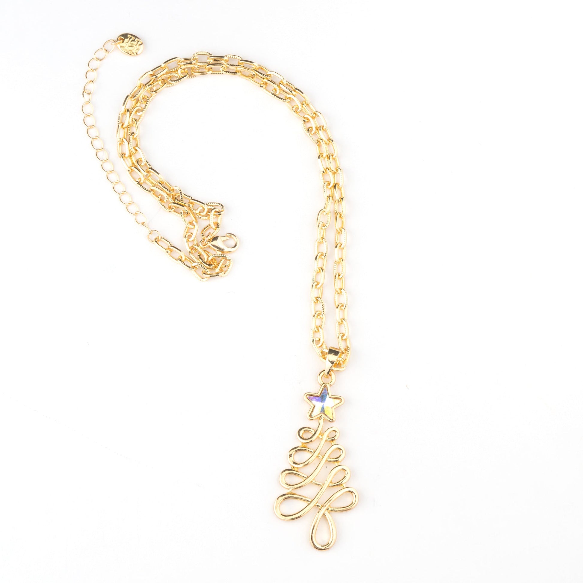 Angelica Christmas Tree Pendant Necklace