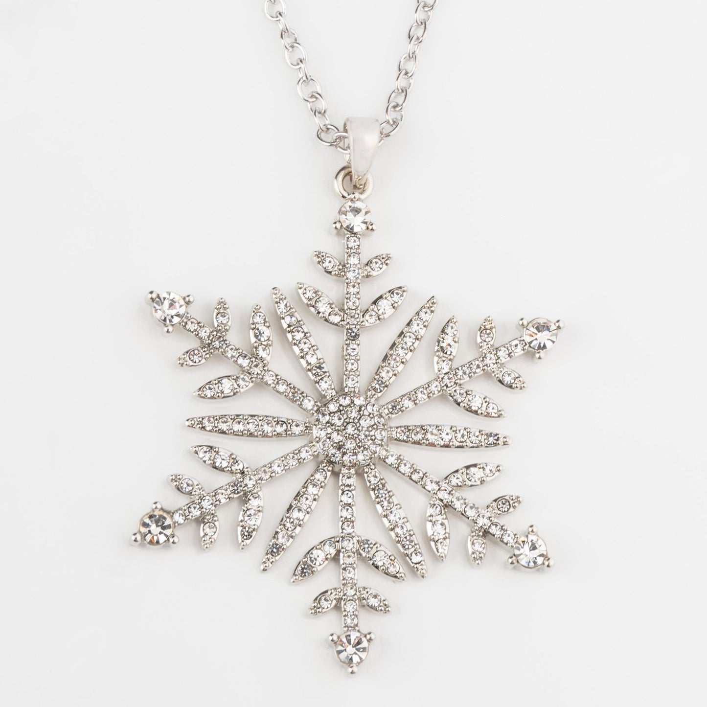 Danica Pave Snowflake Pendant Necklace