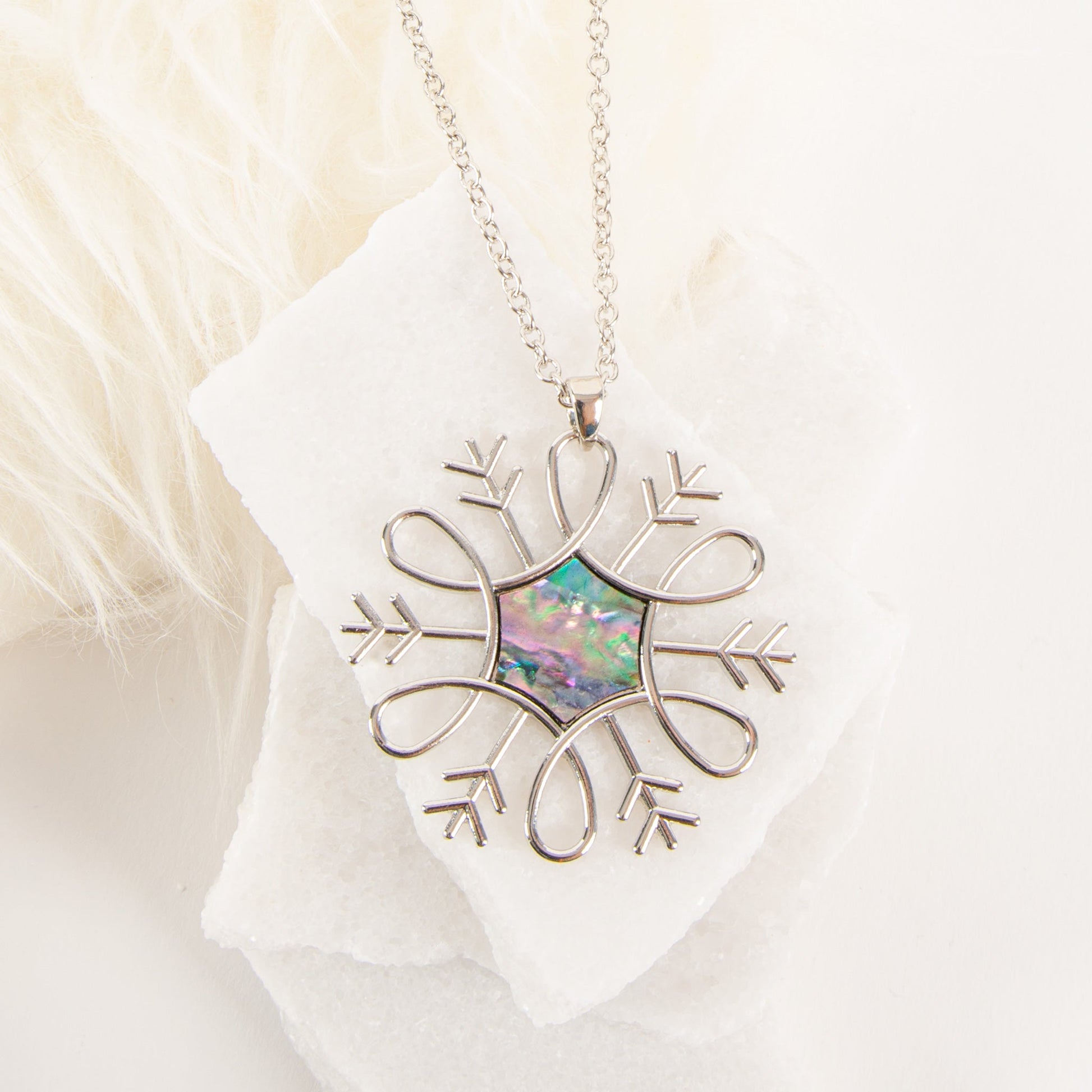 Eira Snowflake Pendant Necklace