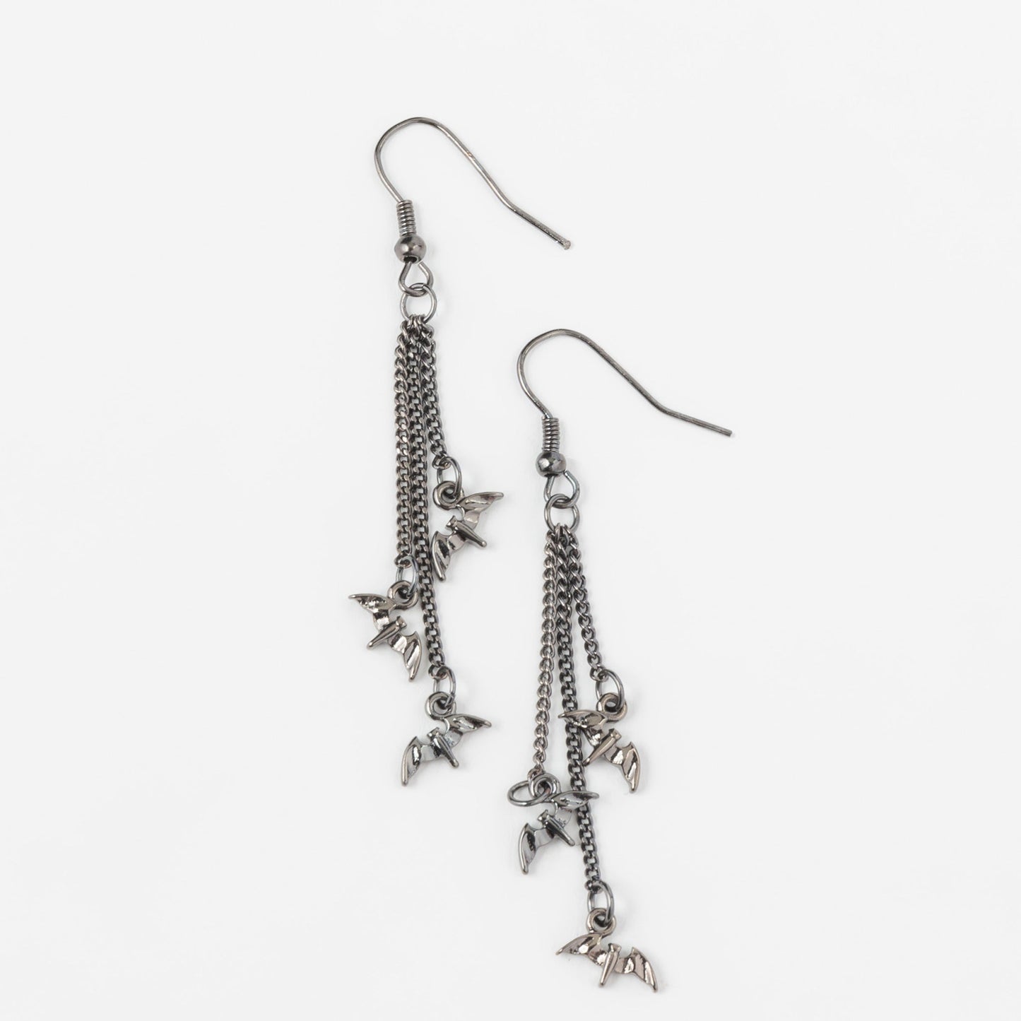 Bat Charm Chandelier Earrings