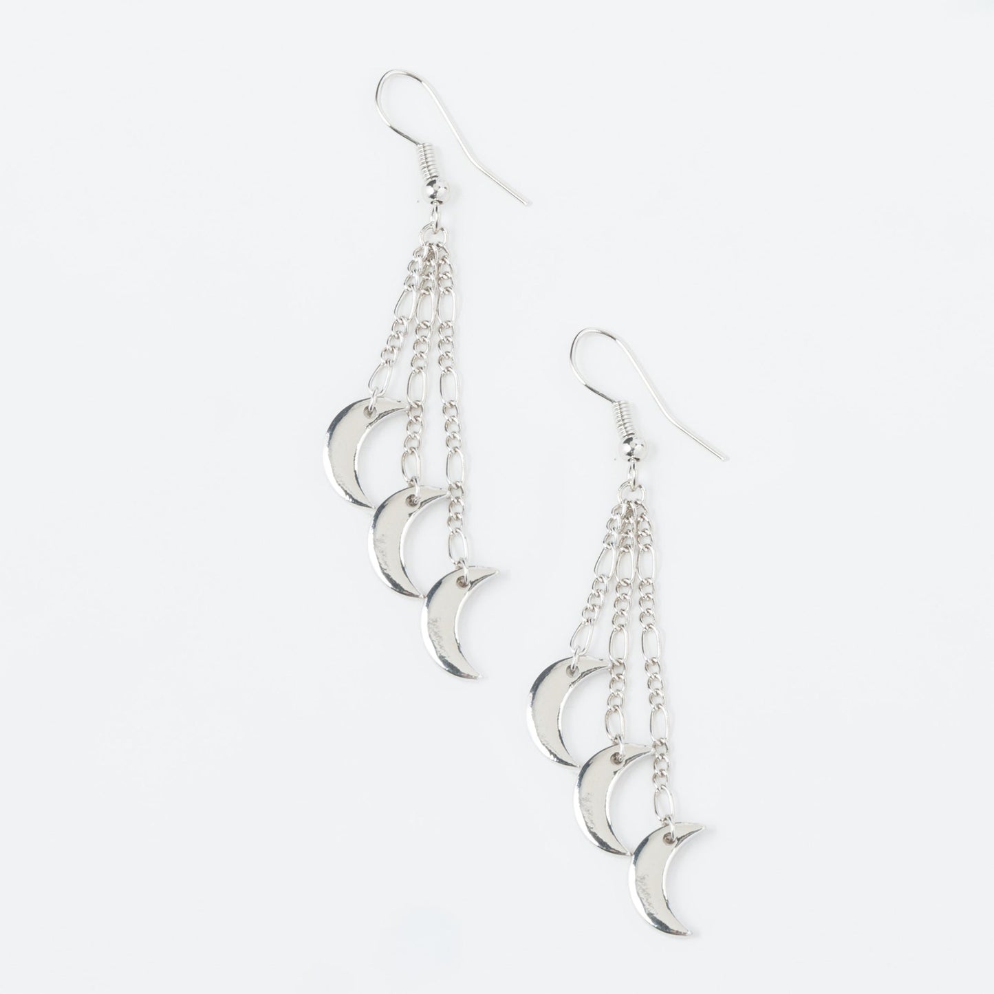 Moon Charm Chandelier Earrings